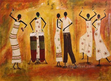 ルンバ テクスチャード アフリカン Oil Paintings